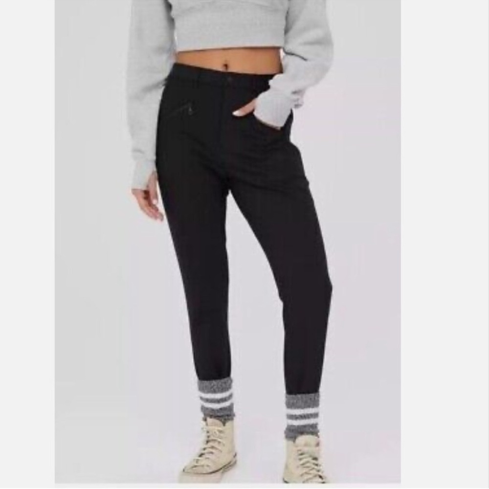 Aerie Offline Women’s Chillside Ski Pants Black Stirrups Size XL NWT
